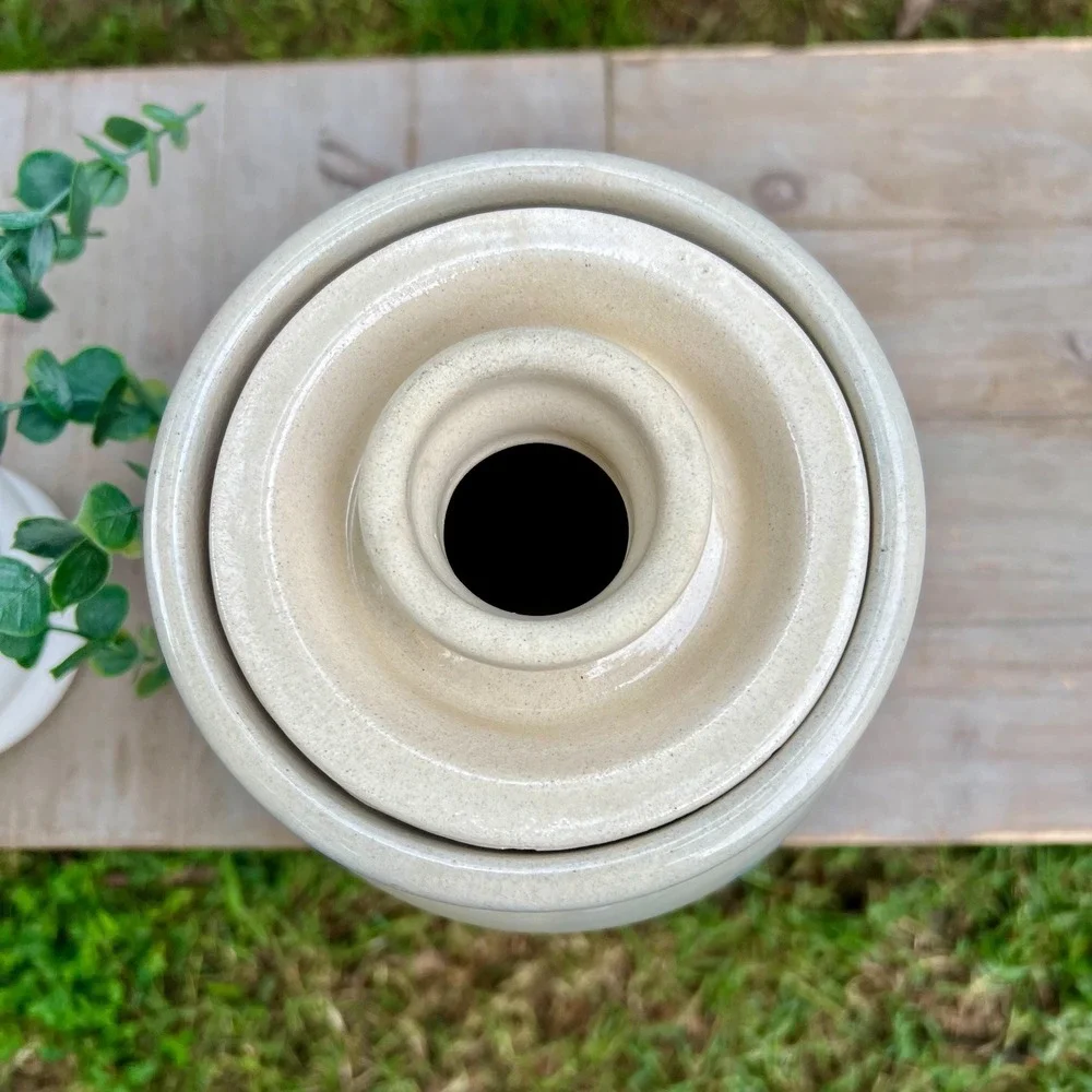 Paul Storie Pottery Crock with Lid | Farmhouse Pottery Vase